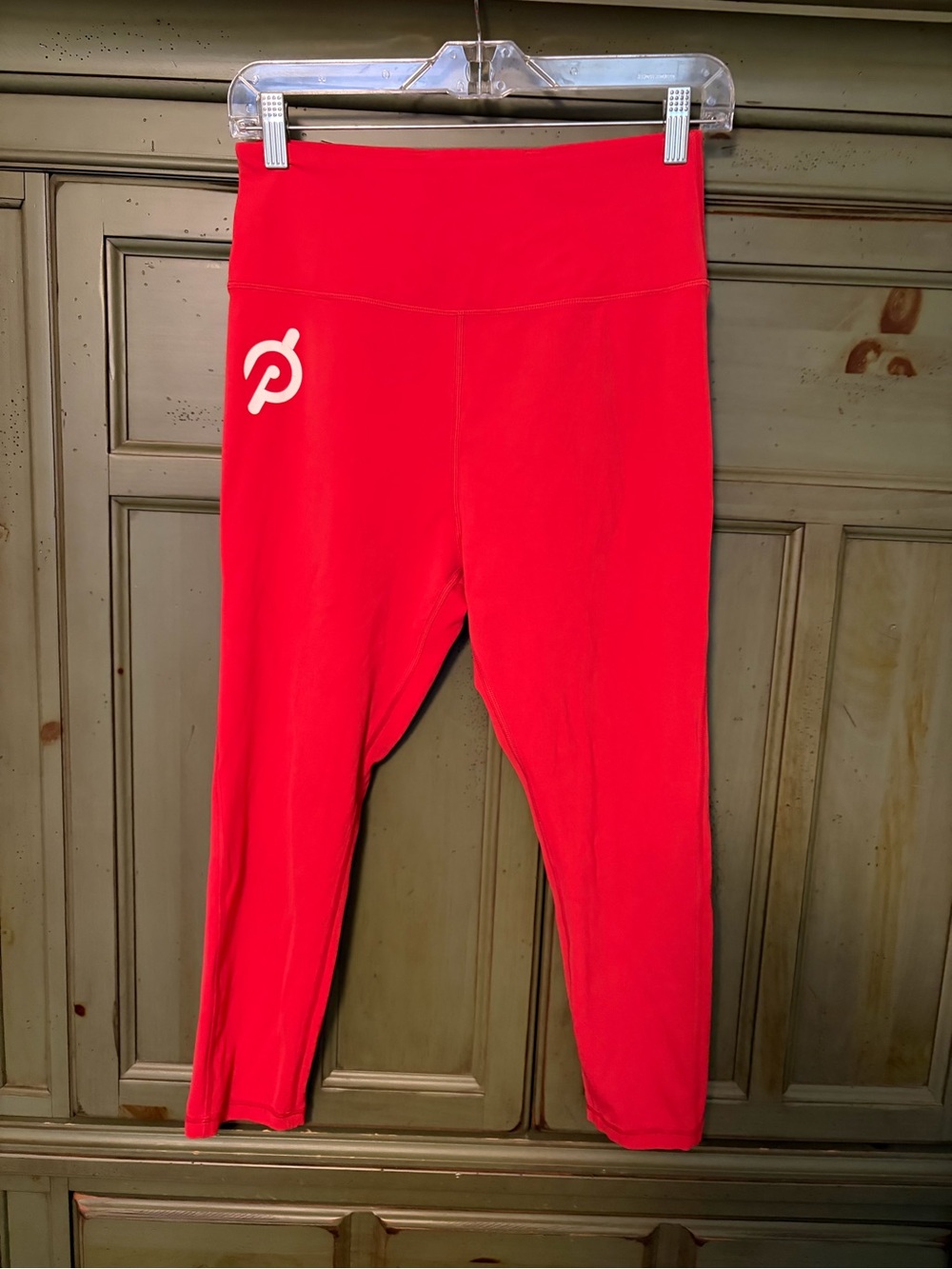 Peloton Bright Red High-Waist Active Leggings